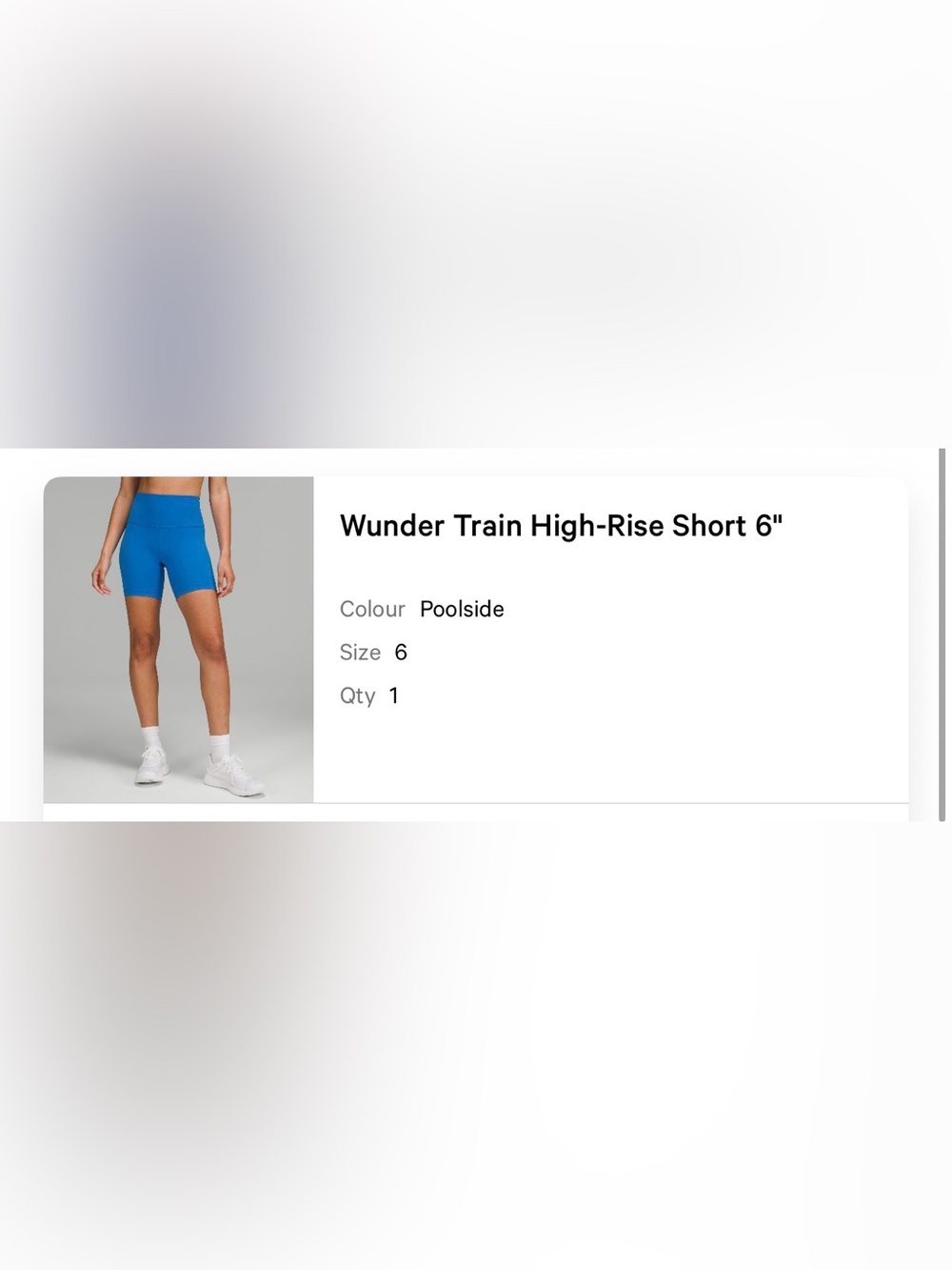 lululemon Wunder Train High-Rise Short 6"